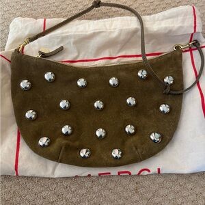 Clare V Olive Studded Shoulder Bag Lune